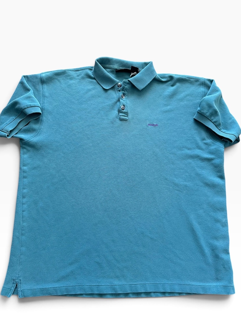 Vintage Patagonia Teal Men's Polo Shirt Size L